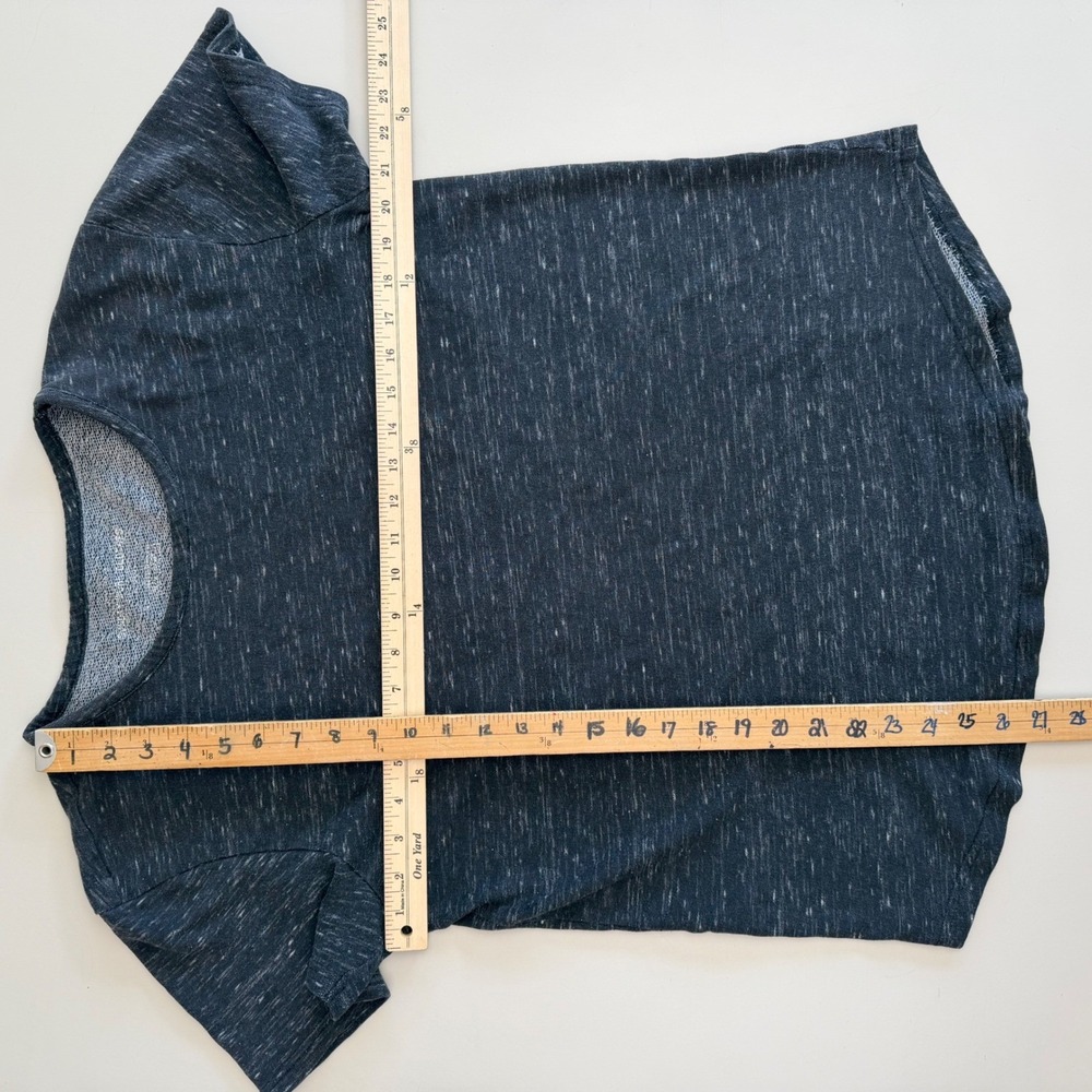 Sunday Work Clothes Space Dye T-Shirt Charcoal Gray Curved Hem‎  Gorpcore Large - Picture 2 of 4
